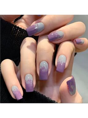 Smokey Fade - Nail Junkie - full artificial nail set